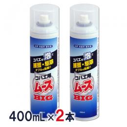 コバエ用ムースBIG 400ml×2本 [風呂場 エプロン内 チョウバエ駆除 浴槽 排水]