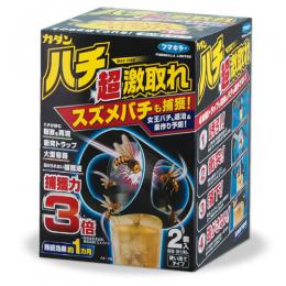 (販売終了)カダン ハチ超激取れ 2セット入 [誘引剤で スズメバチ アシナガバチ捕獲 トラップ]