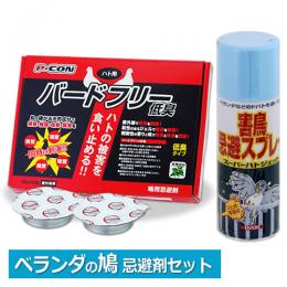 (鳩対策セット) バードフリーDIY (1箱)＋スーパーハトジェット 420ml/本