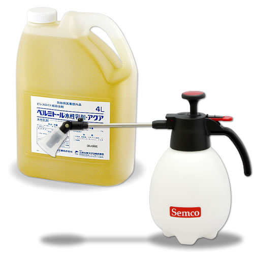 (セット)ベルミトール水性乳剤 4L +噴霧器GS-006 [ゴキブリ ダニ 蚊 殺虫剤]
