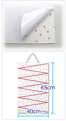 虫取りカレンダーシート 吊るして使用