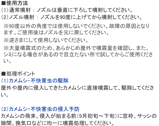 カメムシコロパー 使用方法