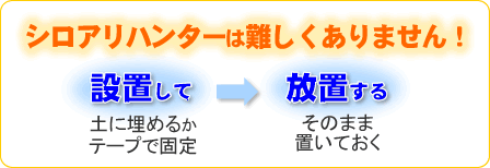 シロアリハンターは非常に簡単です