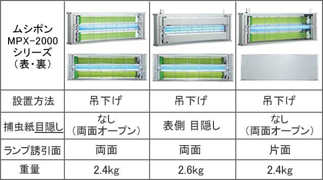 ムシポン捕虫器 一覧