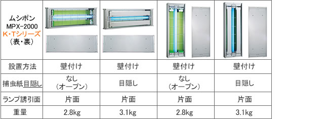 ムシポン捕虫器 一覧